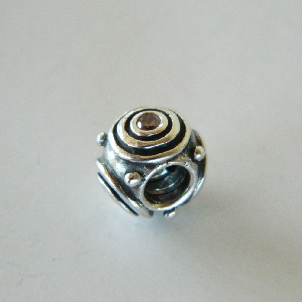 Retired Authentic Pandora Concentric Circle Charm… - image 6